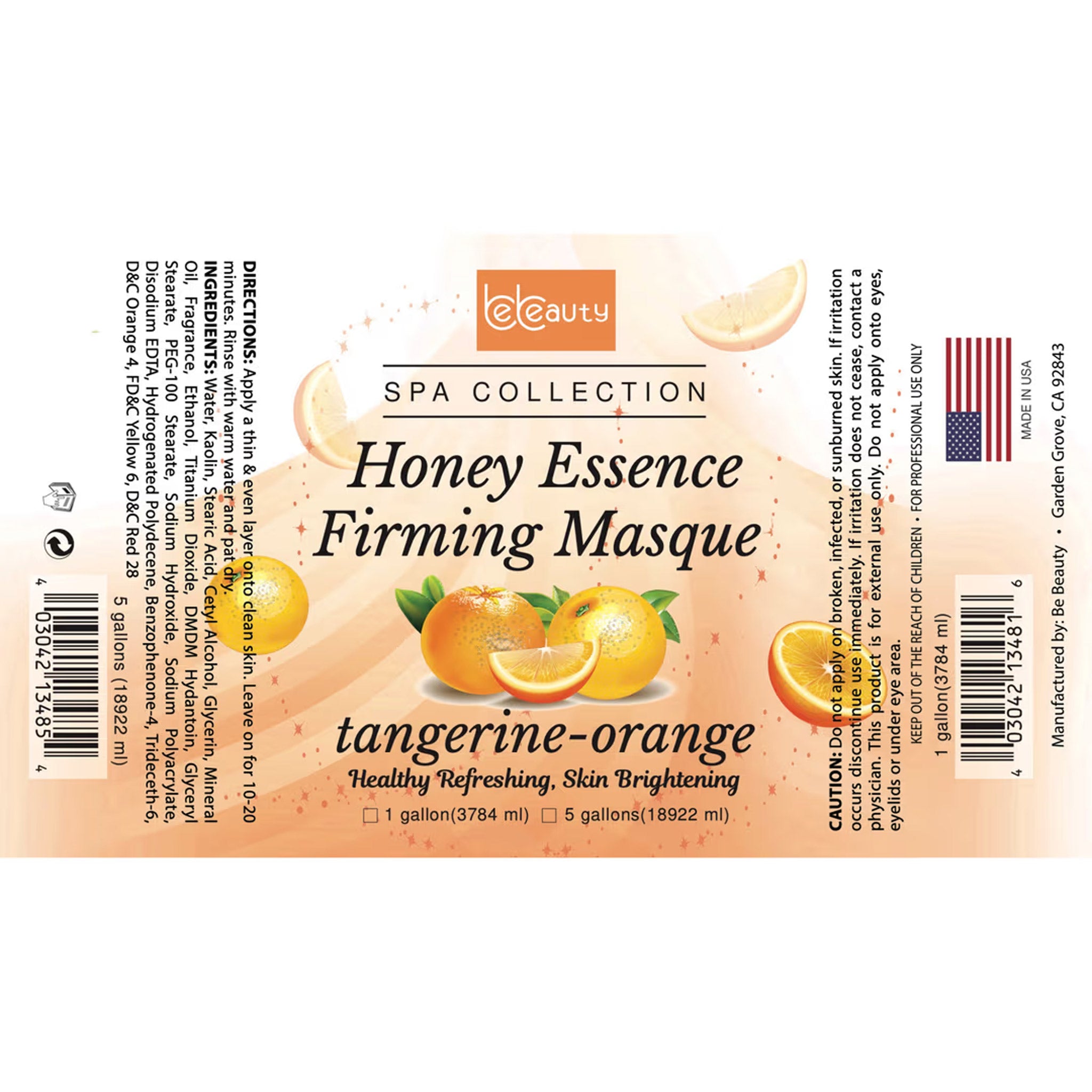 Be Beauty Tangerine Orange Honey Essence Firming Masque