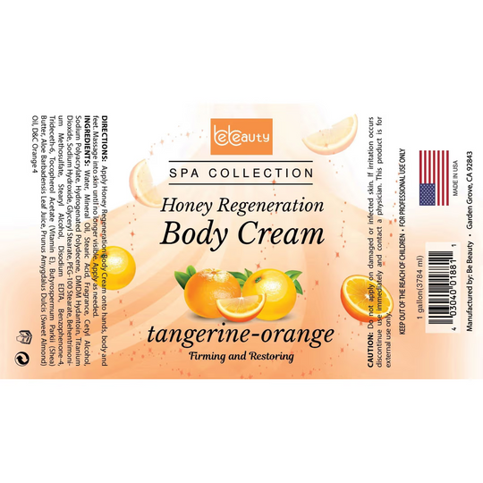 Be Beauty Tangerine Orange Honey Regeneration Body Cream Lotion
