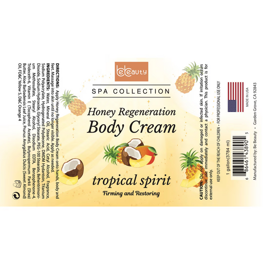 Be Beauty Tropical Spirit Honey Regeneration Body Cream Lotion