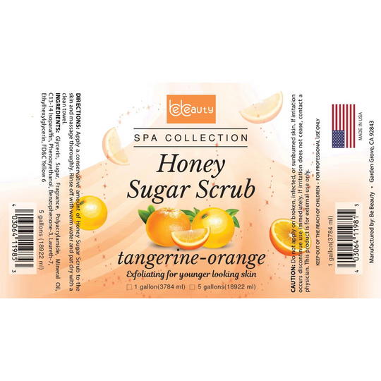 Be Beauty Tangerine Orange Honey Sugar Scrub