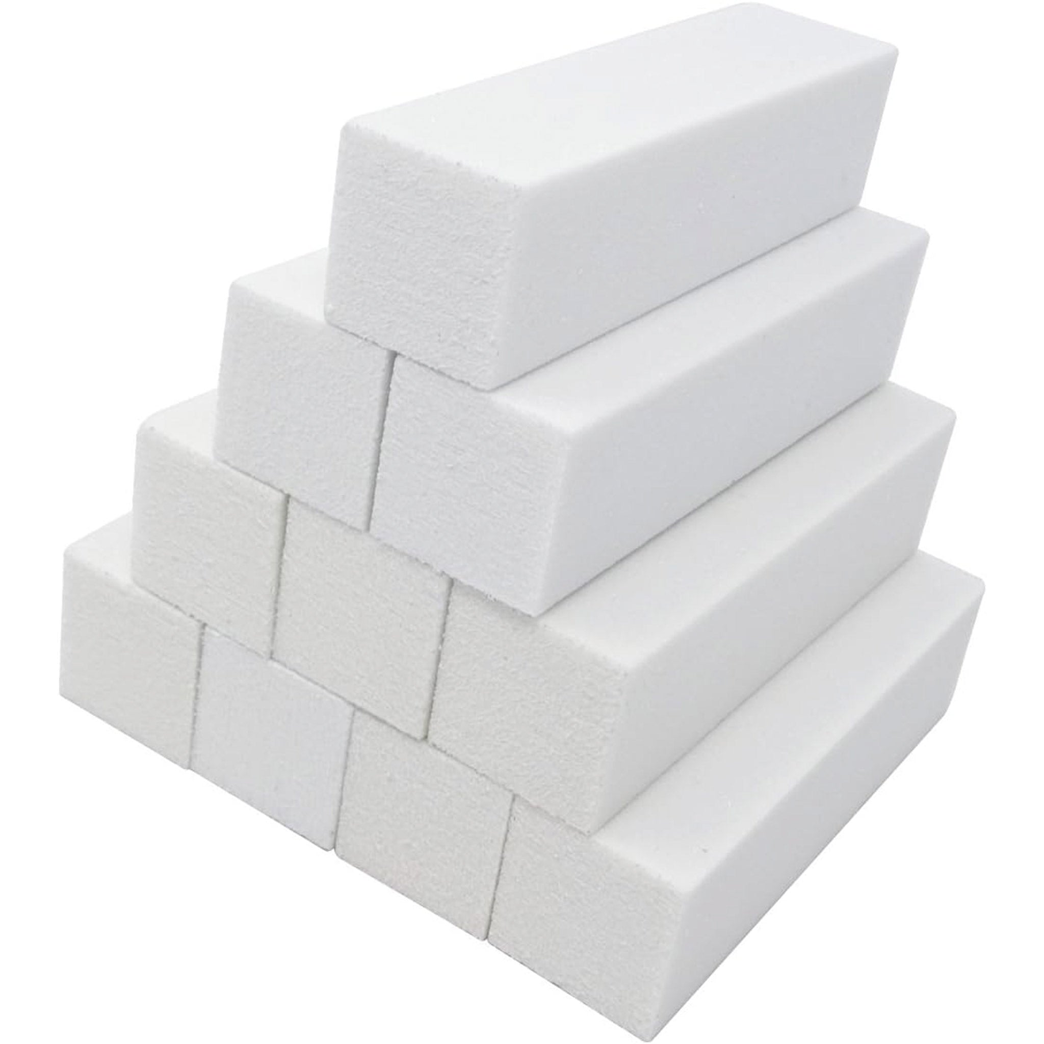 120 Grit White Nail Buffer Blocks 4-Sided
