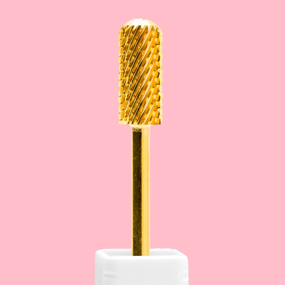 Small Barrel Smooth Top Gold Nail Drill Bit