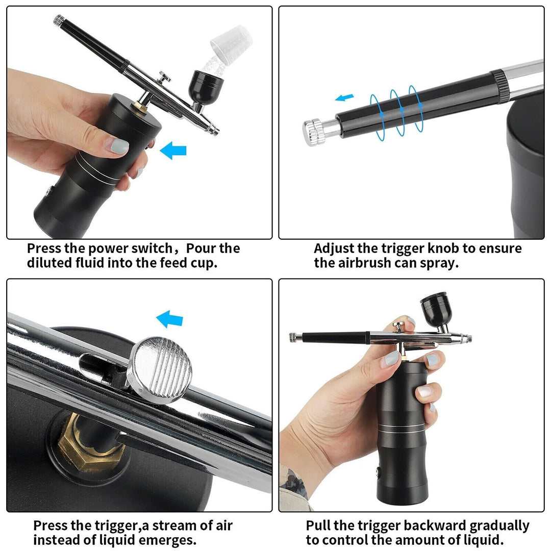 Portable Airbrush Kit for Nail Art