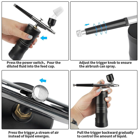 Portable Airbrush Kit for Nail Art