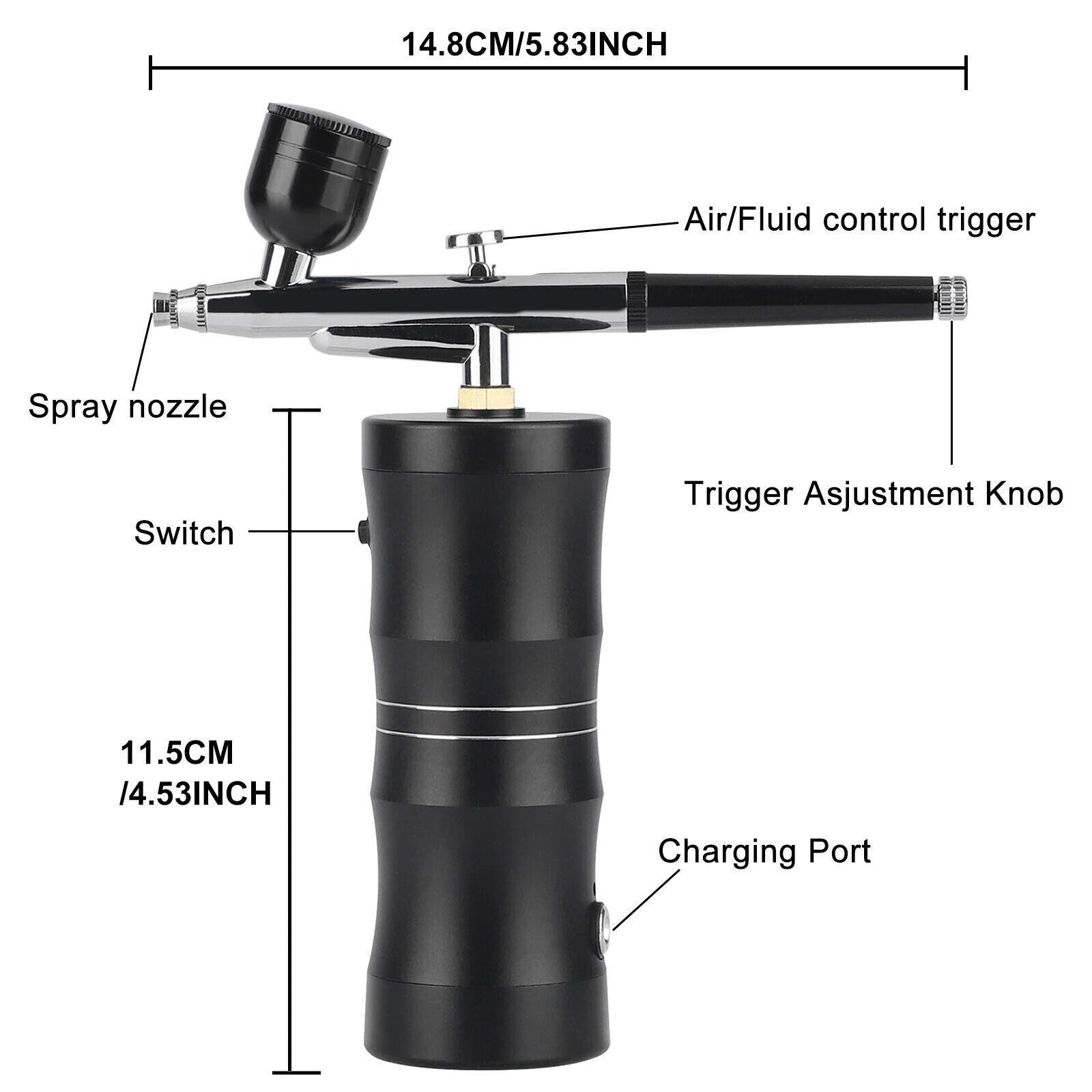 Portable Airbrush Kit for Nail Art