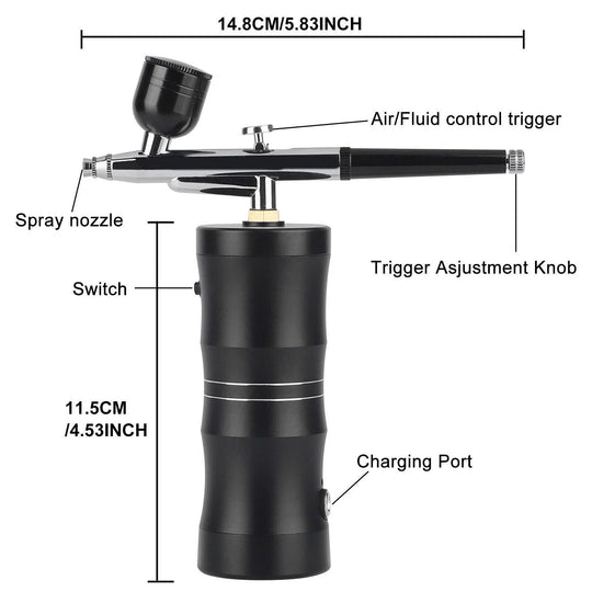 Portable Airbrush Kit for Nail Art