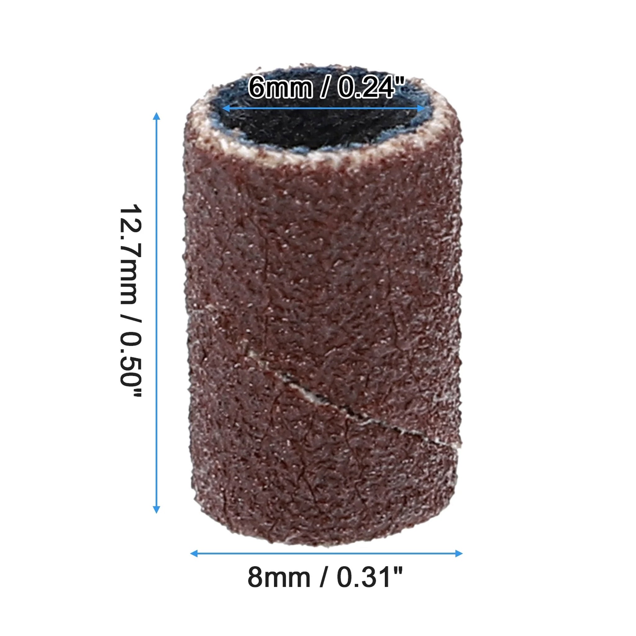 DNB Manicure Sanding Bands Brown (100PCS)