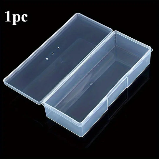 Clear Nail and Cosmetic Organizer Box
