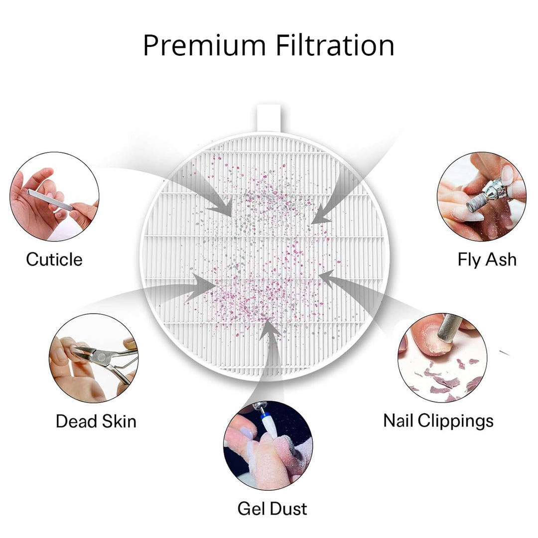 Round Nail Dust Collector Replacement Filter