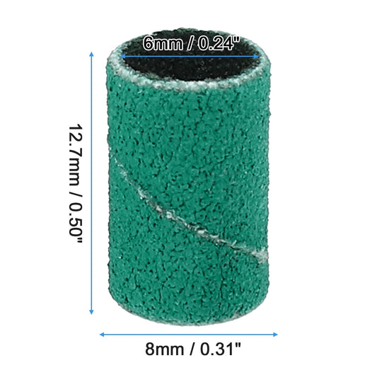 DNB Manicure Sanding Bands Green (100PCS)