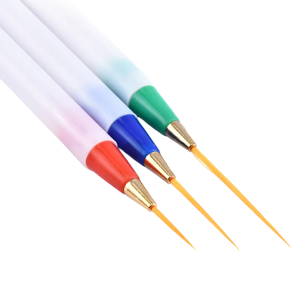 Nail Art Liner Brushes 3-Piece Set