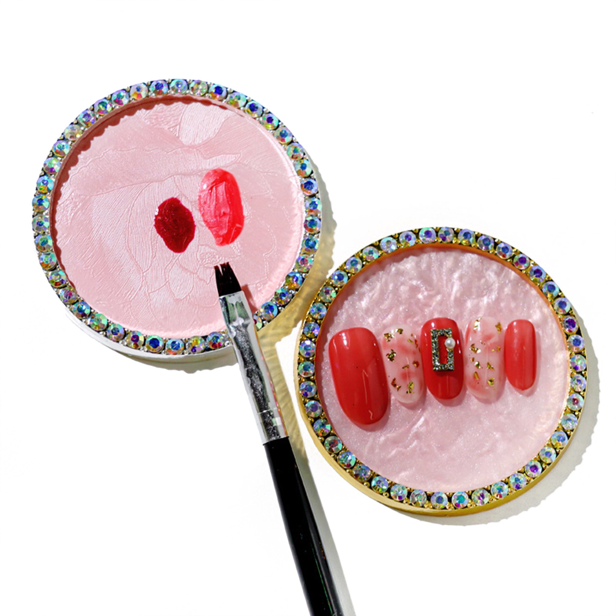 Color Mixing Pearl Palette Nail Art Painting