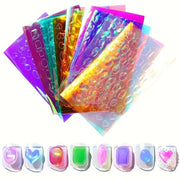 Holographic Ice Cube Nail Stickers Set (11 PCS)