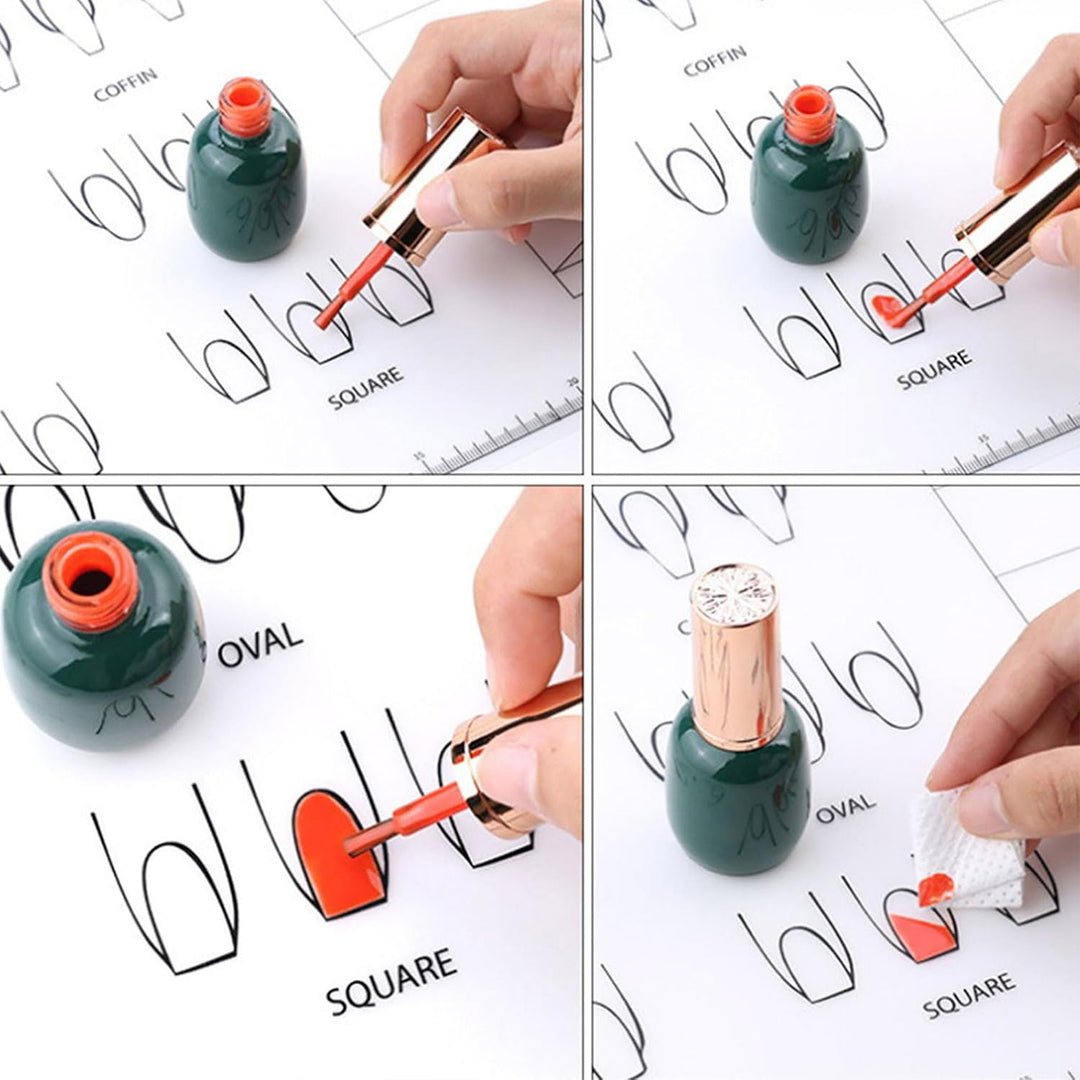 Silicone Acrylic Nail Training Mat for Practice