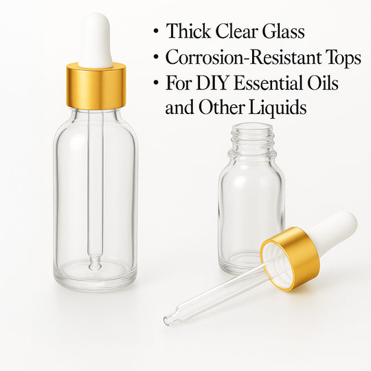 Glass Bottle with Dropper/or Spray lid